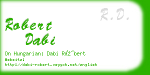 robert dabi business card